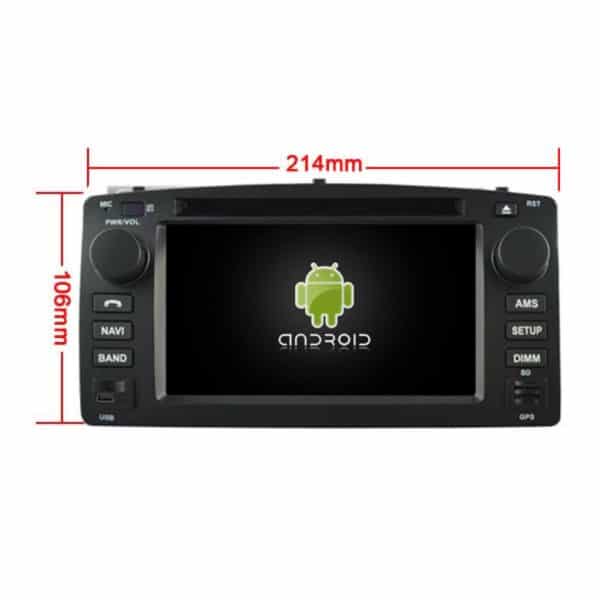 TOYOTA Corolla (2004 - 2007) Android - Multimedija - Navigacija 7″ WT-RVT5512 - Slika 5