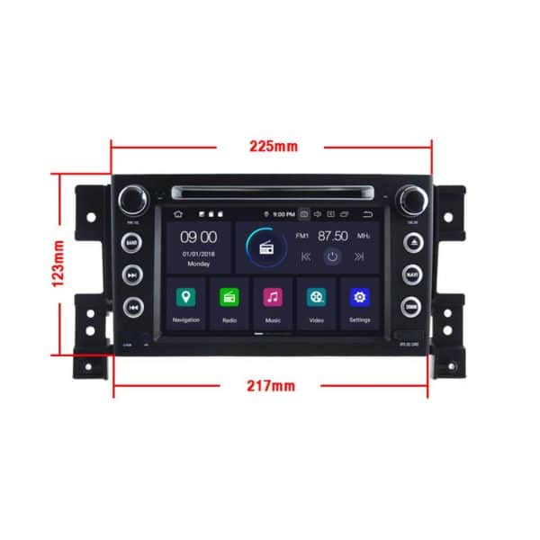 SUZUKI Grand Vitara (2005 - 2012) Android - Multimedija - Navigacija 7″ WT-RVT5779 - Slika 9
