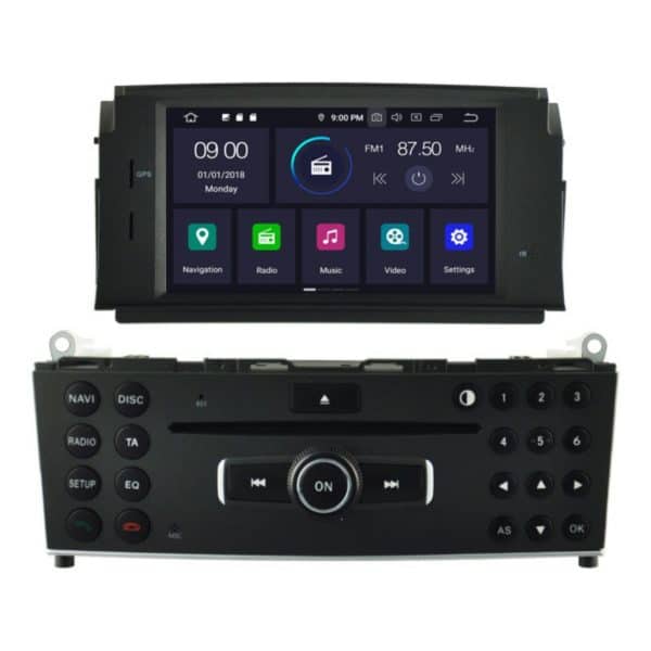 MERCEDES C-klasa (2008 - 2010) Android - Multimedija - Navigacija 6,2″ WT-KRV5704