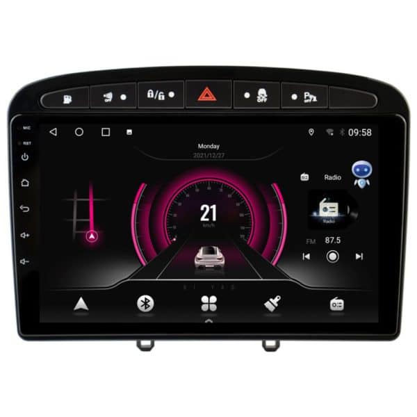 PEUGEOT 308 (2007 - 2015) Android - Multimedija - Navigacija 9" WT-DTB9438S-B