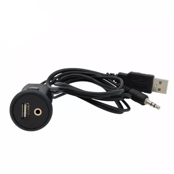 AUX/USB produžni kabel dužine 1 m sa utičnicom za ugradnju, MY1121