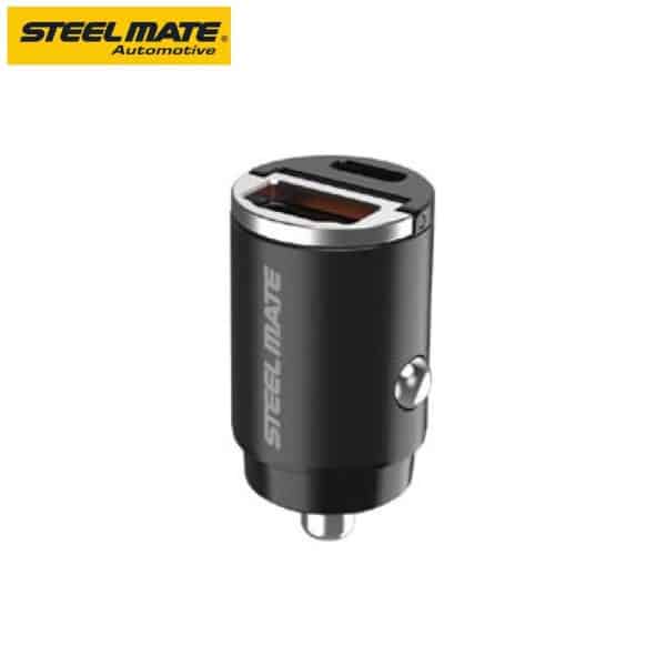 Auto punjač ,USB-C + USB-A, 30W, UC30M