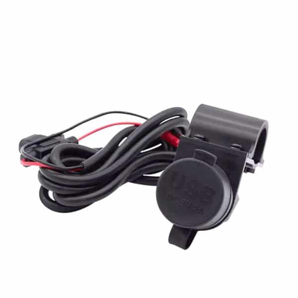 USB punjač USB-A , 5V, 2.1A, vodootporan, sa držačem za montažu na upravljač ili kružni okvir, MY1118 - Slika 3