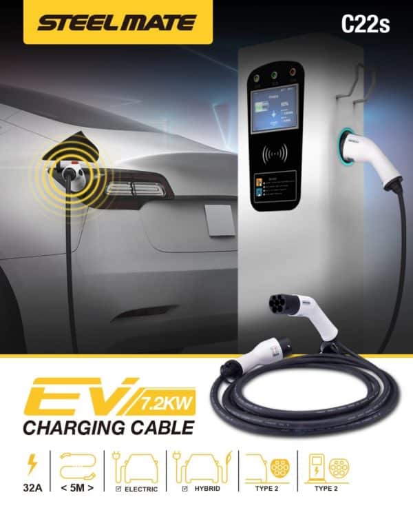 Type-2 kabel za punjenje e-vozila, 1-fazni, 32A/250V, 7.2kW, 5met, C22s - Slika 7