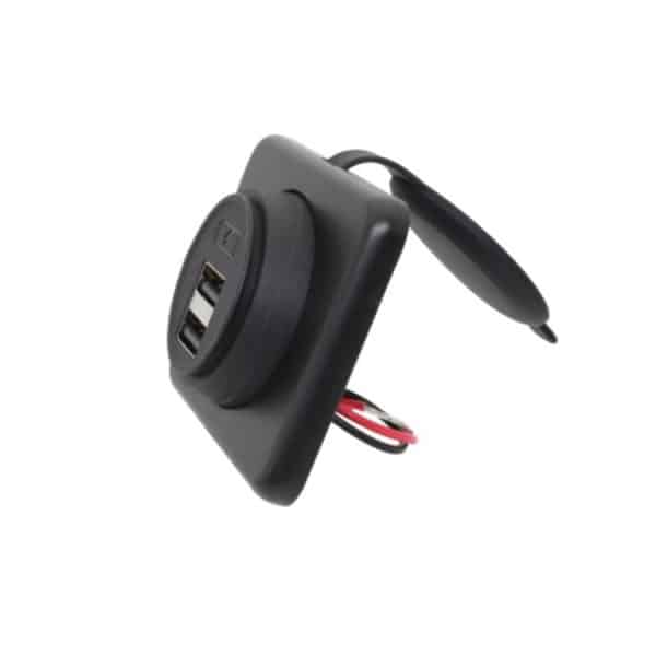 USB punjač USB-A 2x, 5V, 4.2A, površinski, MY1236 - Slika 2
