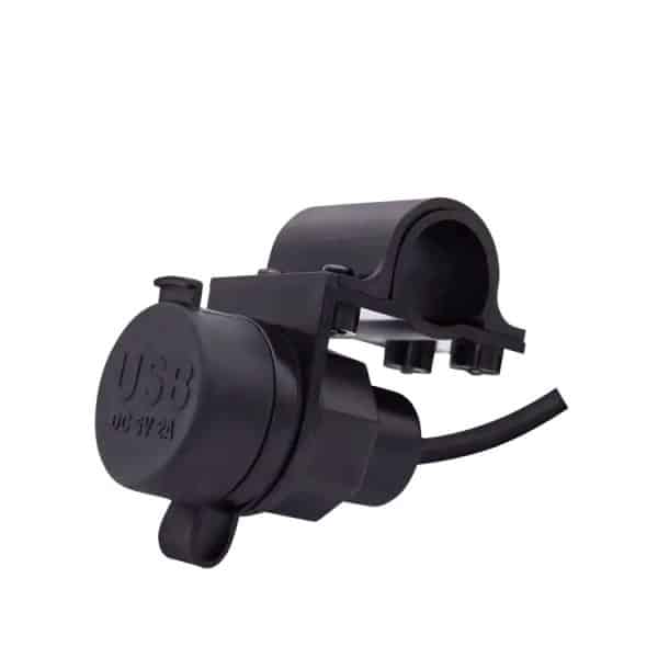 USB punjač USB-A , 5V, 2.1A, vodootporan, sa držačem za montažu na upravljač ili kružni okvir, MY1118 - Slika 4