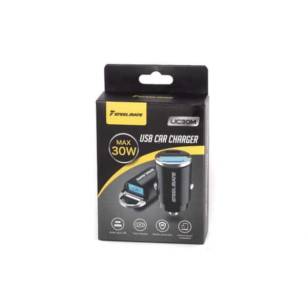 Auto punjač ,USB-C + USB-A, 30W, UC30M - Slika 3