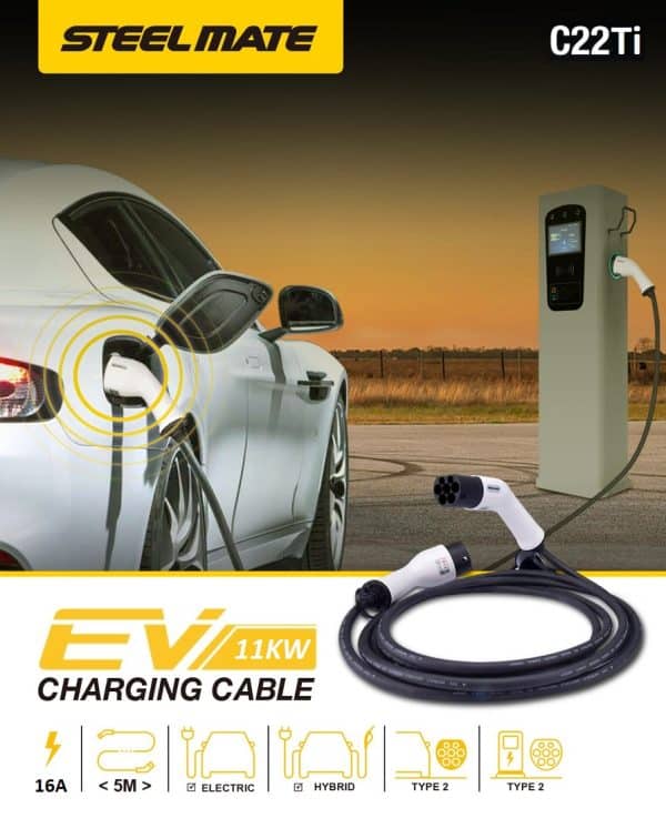 Type-2 kabel za punjenje e-vozila, 3-fazni, 16A/480V, 11kW, 5met, C22Ti - Slika 6