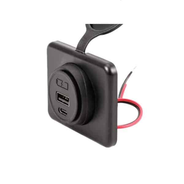 USB-A i USB-C punjač za površinsku montažu, MY1288 - Slika 2
