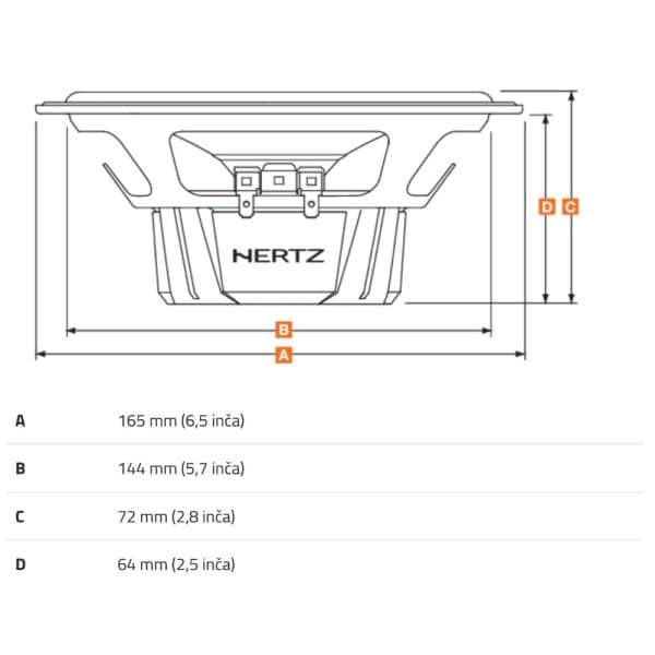 Auto zvučnici HERTZ DIECI DCX 165.3 - Slika 3
