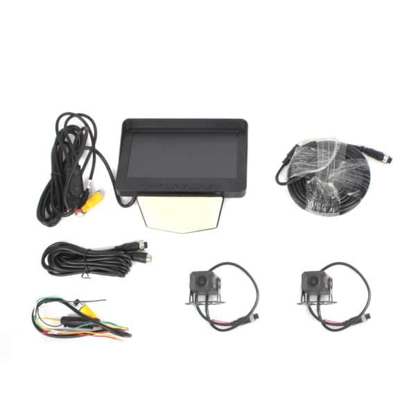 C20 Sustav snimanja, CCTV komplet, 2x kamera i monitor 7" - Slika 7