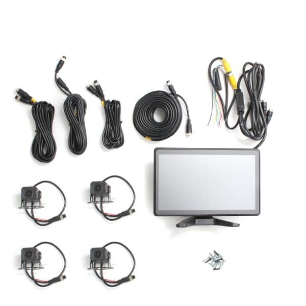 C40 Sustav snimanja s BSD-om, CCTV kompletom, 4 x kamerom i monitorom 10" - Slika 8