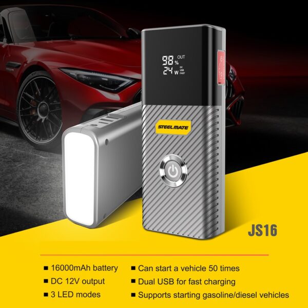 Jump starter kit 16.000 mAh JS16 - Slika 3