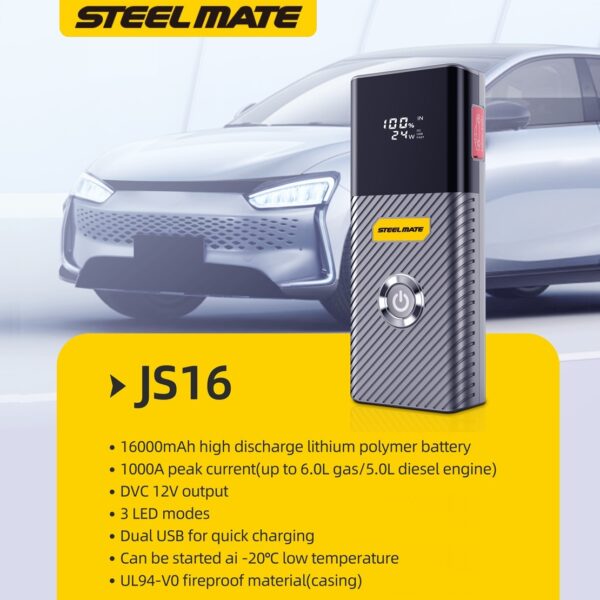 Jump starter kit 16.000 mAh JS16 - Slika 5